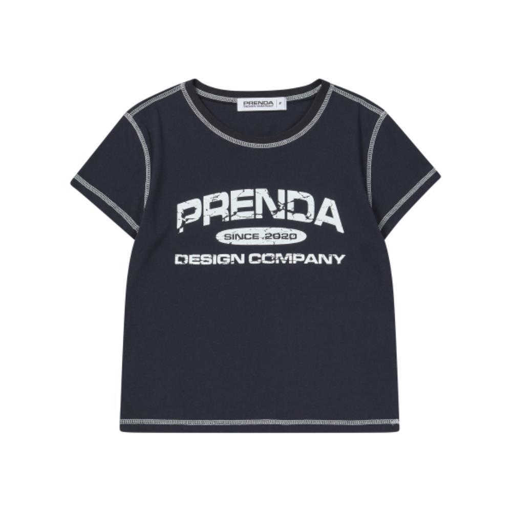 PRENDA COLOR STITCH LINE TEE NAVY PRTFSURS08WN9