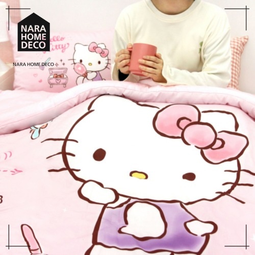 サンリオ ハローキティ オールシーズン 純綿薄綿布団 Purfume 韓国人気 かわいい 韓国インテリア