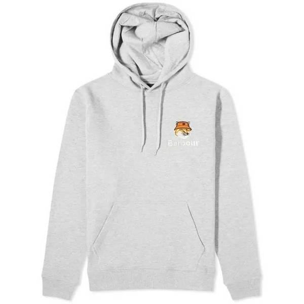 [高級品] X MK フォックス ヘッド フーディ Grey Marl メゾンキツネ パーカー