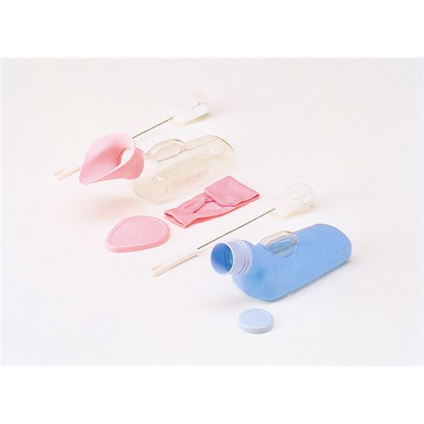 (まとめ)アロン化成 尿器 アロン 尿器(透明)カバー付 男性用 533-730(×2セット)