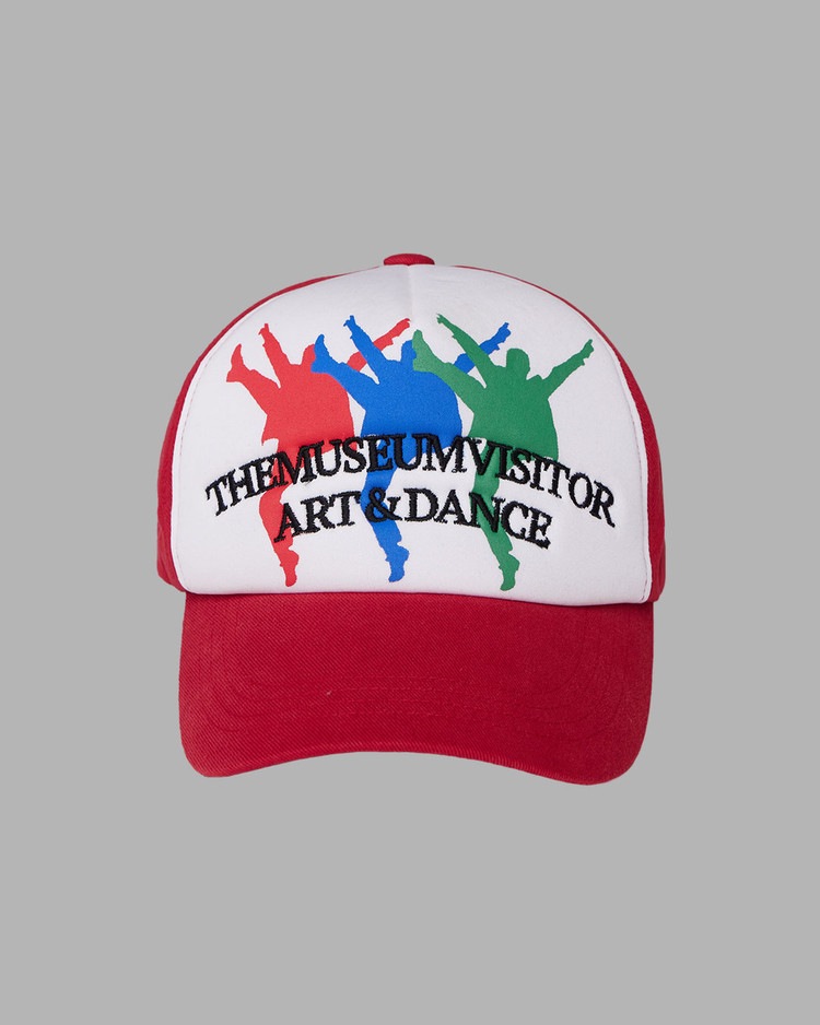 【THE MUSEUM VISITOR】 ART & DANCE LOGO BALLCAP : RED