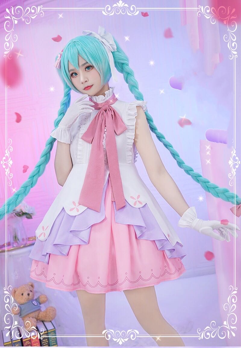 コスプレ 衣装 子供 大人初音ミクWonderlandピアプロキャラクターズRapunzelコスプレ衣