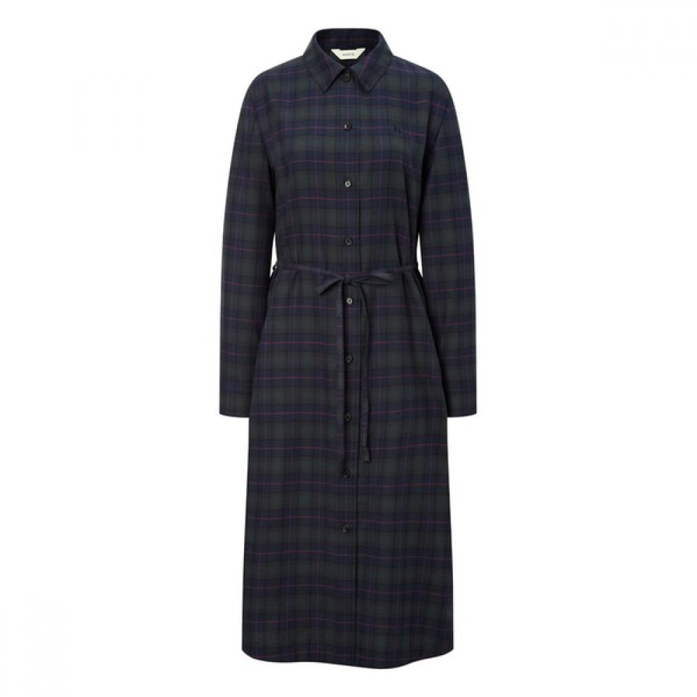 (ヘッジスレディース) 24FW グリーンチェックコットンシャツドレス HSDR4DC91E3 27,793円