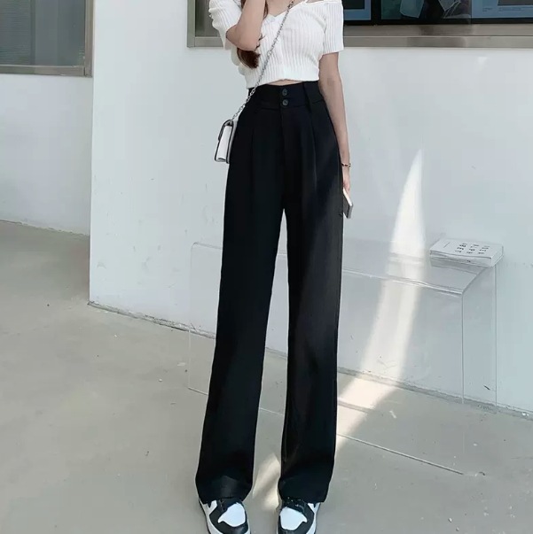 ボトムス ストレートパンツ ロング丈 デザイン ハイウエスト ウエストゴム 美ライン ニュアンス 伸縮性 ストレッチ カラバリ かわいい 大人可愛い きれいめ シンプル カジュアル 大人 上品