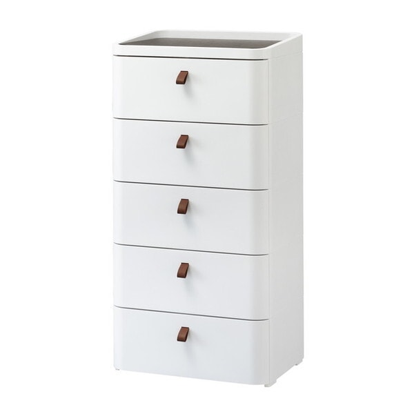 SANKA ロイヤルドロアー 545 WH/DBR 収納ケース 5段 (幅54cm) メーカー直送