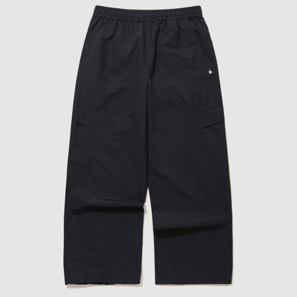 共用ヘリテージルーズストレートウーブンパンツ B1 QQ323LPT93 BLK DBG