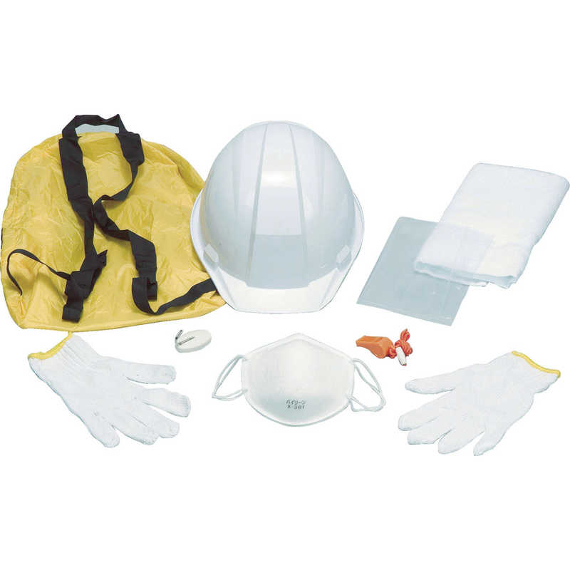 DICプラスチック　A-01防災用品セット 白　A01BOUSAI