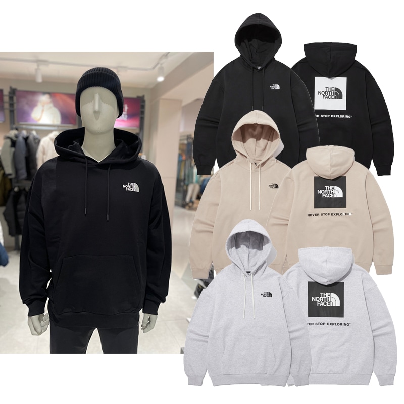 COTTON NSE BOX LOGO HOODIE NM5PP42 スウェット トレーナー パーカー フード フーディ 綿 オーバーサイズ レディース メンズ ユニセックス ノースフェイス ロゴ 韓 7,731円