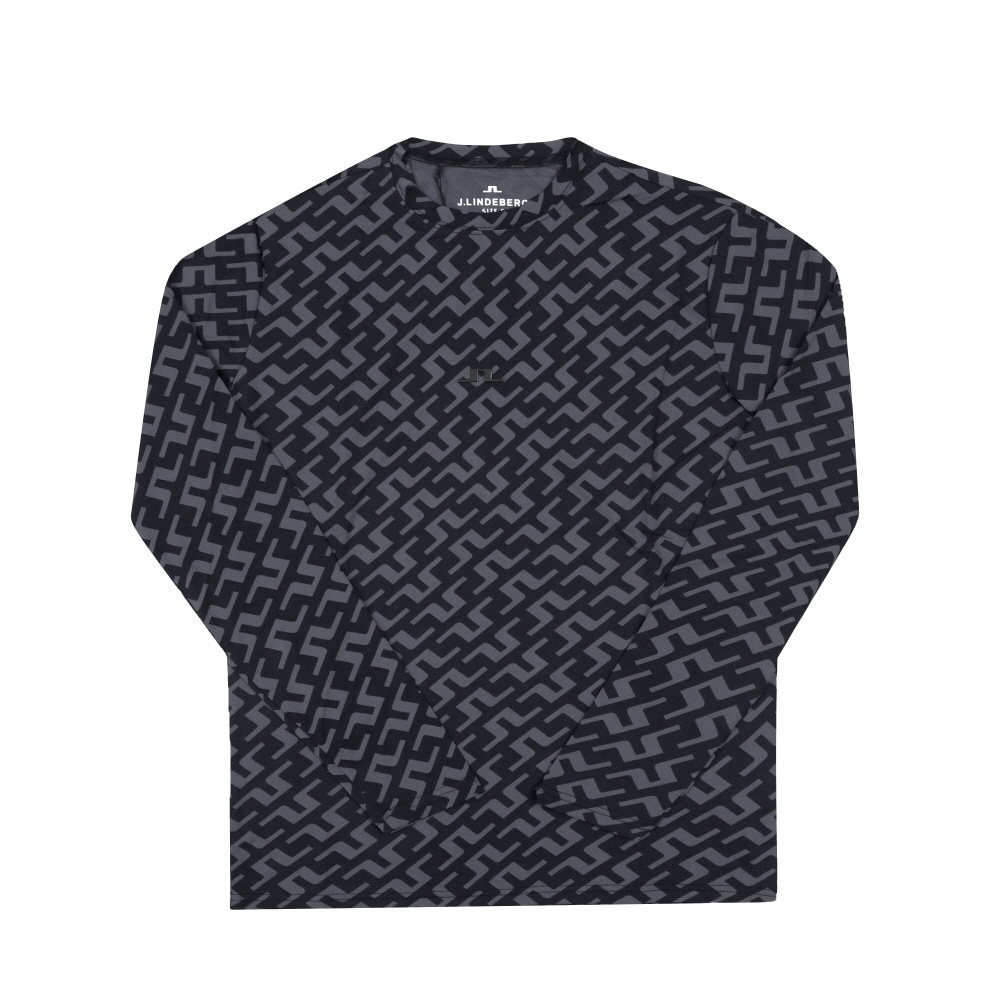 ジェイ・リンドバーグ GMJT11138 W088 トールプリントスリムフィットゴルフメンズロングスリーブ T シャツ