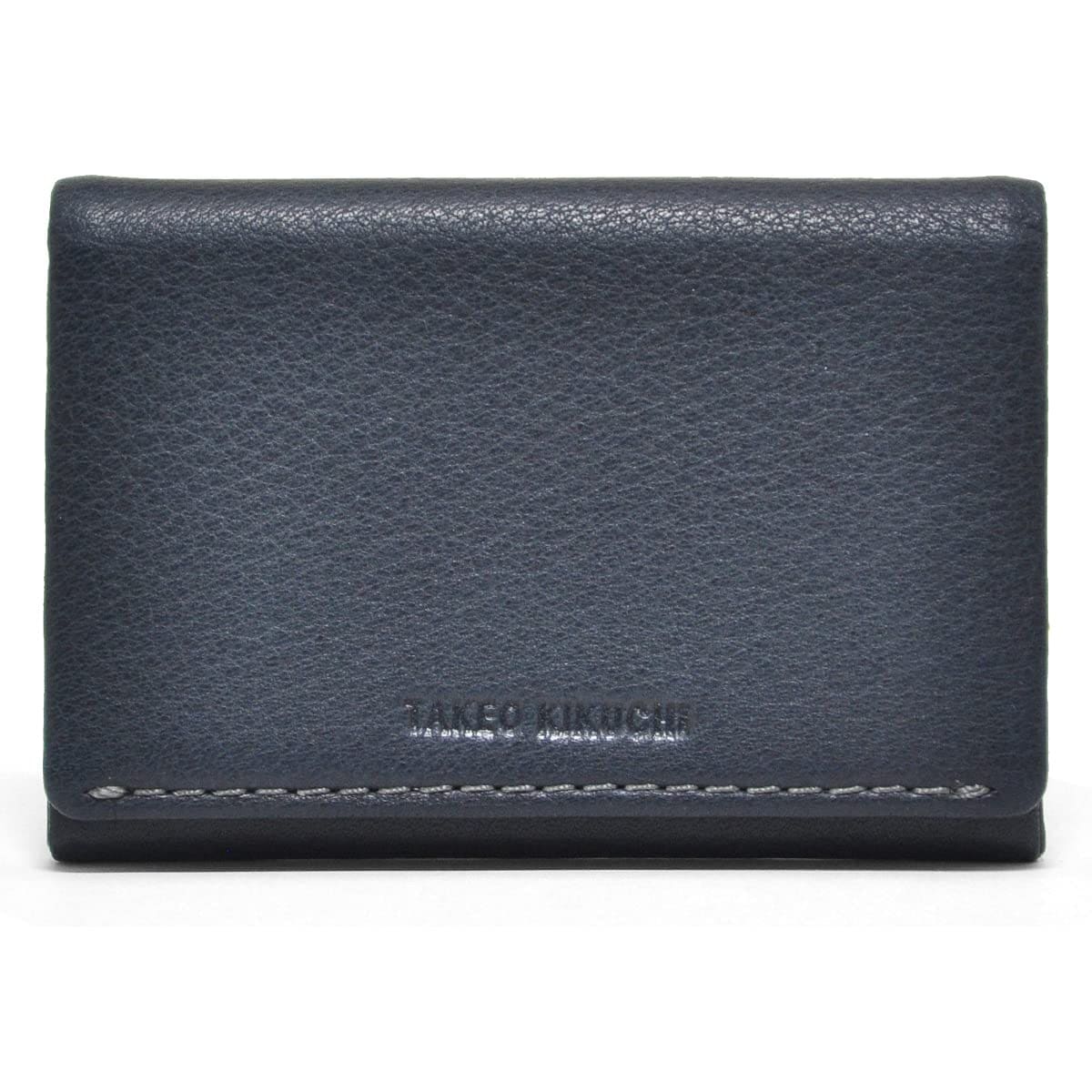 [タケオキクチ] 名刺入れ テネーロ メンズ 大容量 WEB限定 本革 牛革 【41】 ネイビー 5,127円