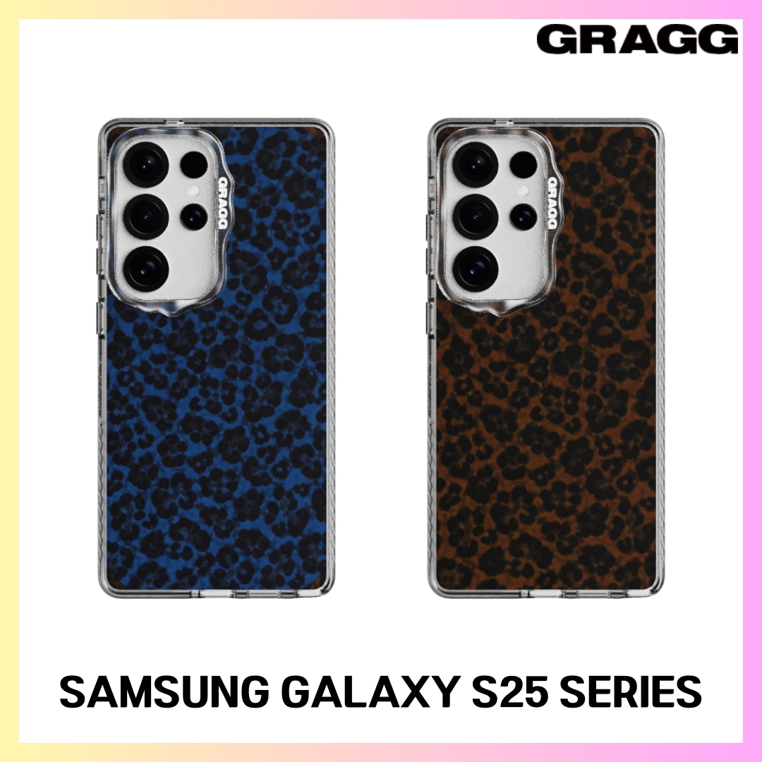 [GRAGG] MAGSAFE LAYERS FRAME CASE- MICRO LEOPARD (2 Colors) SAMSUNG GALAXY S25 SERIES + FREE OMAKE