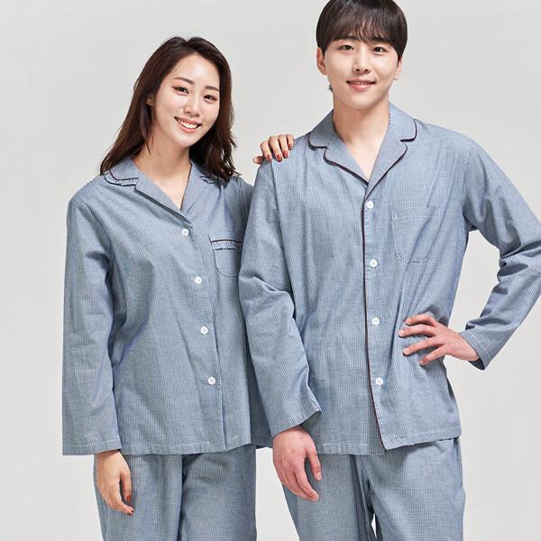 カップル羊起毛パジャマアルフォンチェック羊起毛純綿パジャマ