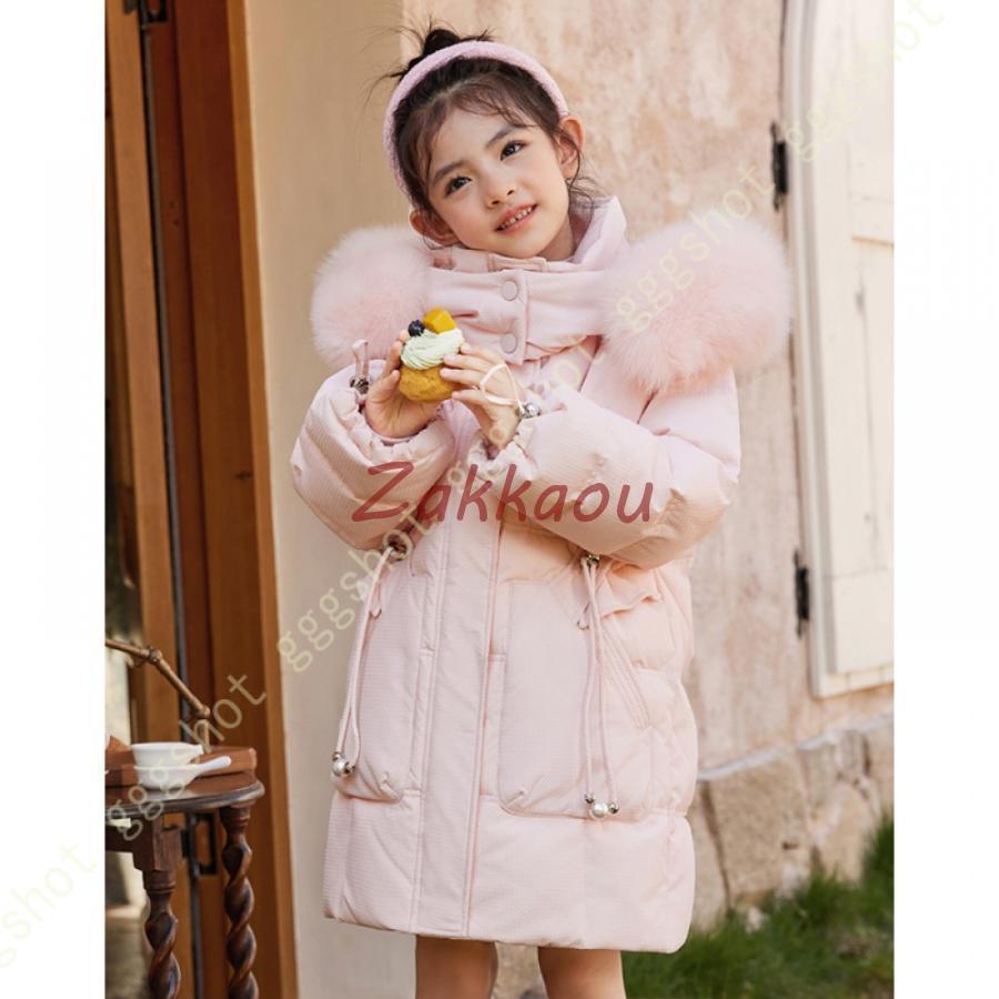 中綿 コート キッズ アウター ベンチコート ジュニア ジャケット キラキラ スパンコール 女の子中綿コート 子どもコート ガールズ フード付き ジャケット