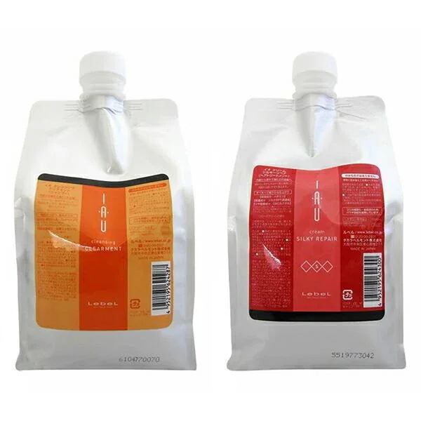イオ クレンジング クリアメント 1000ml シャンプー 詰替え用 & クリーム シルキーリペア トリートメント 1000ml 詰替え用 セット