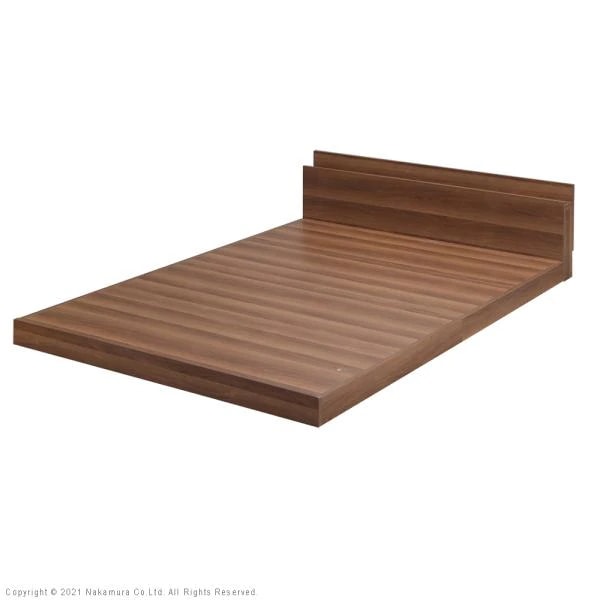 ベッドフレーム 単品 フレームのみ ダブル 連結 可能 接続 繋げられる 棚 ヘッドボード コンセント 2口 北欧 ナチュラル 木目 おしゃれ マットレス別売 布団別売