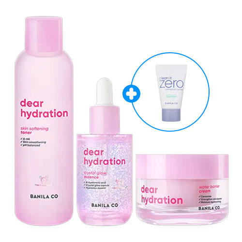 [3点セット] ディア ハイドレーション スキンケア（トナー・エッセンス・クリーム）ツヤ/はやほしつ/そとほしつ/すいぶん/カプセルエッセンス/ヒアルロンさん/せいき/ていしげき/けんこうてきなひかり