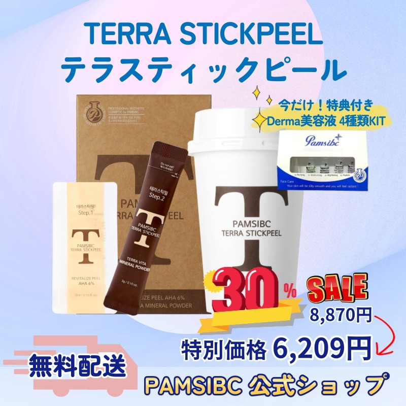 パムスB＆B　TERRA STICKPEEL 韓国スキンケア 韓国コスメ 毛穴洗浄　毛穴オフ　ミネラルパック　簡単パック　人気商品
