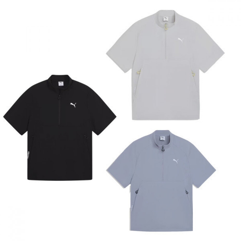 プーマ メンズ プーマテック リラックスド アノラック 半ZIP 半袖Tシャツ 634273