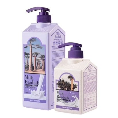 ビオクラッセベビーパウダーの香りボディウォッシュ1000ml+ボディローション500mlセット