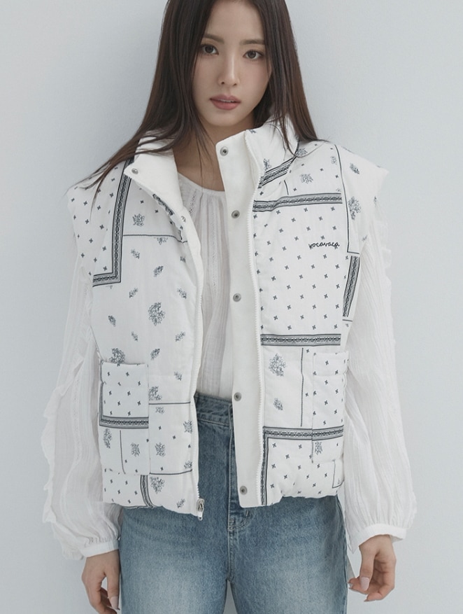 【VOCAVACA】 REVERSIBLE QUILTED DOWN VEST : 2COLOR