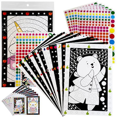 他サイト： モンテッソーリシール 子供が静かに集中 【安全試験合格】 現役保育士監修 個包装24種類 HST factoryの商品画像