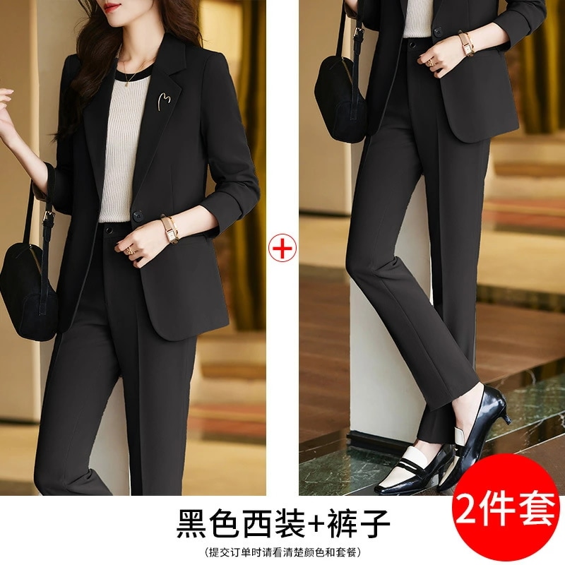 西装外套 女 正装 春秋季 カーキ色 フォーマルファッション 高級 スーツ 洗える 6902