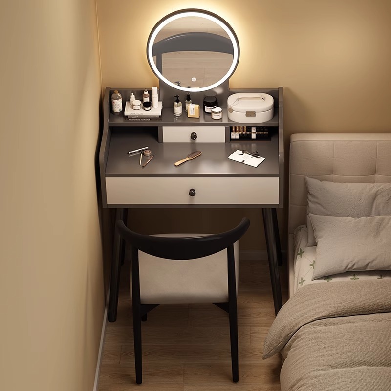 メイクアップテーブルドレッシングテーブルベッドルームモダンなシンプルな小さなアパートメイクドレッシングテーブルベッドルームデスクドレッシングテーブル統合 23,999円