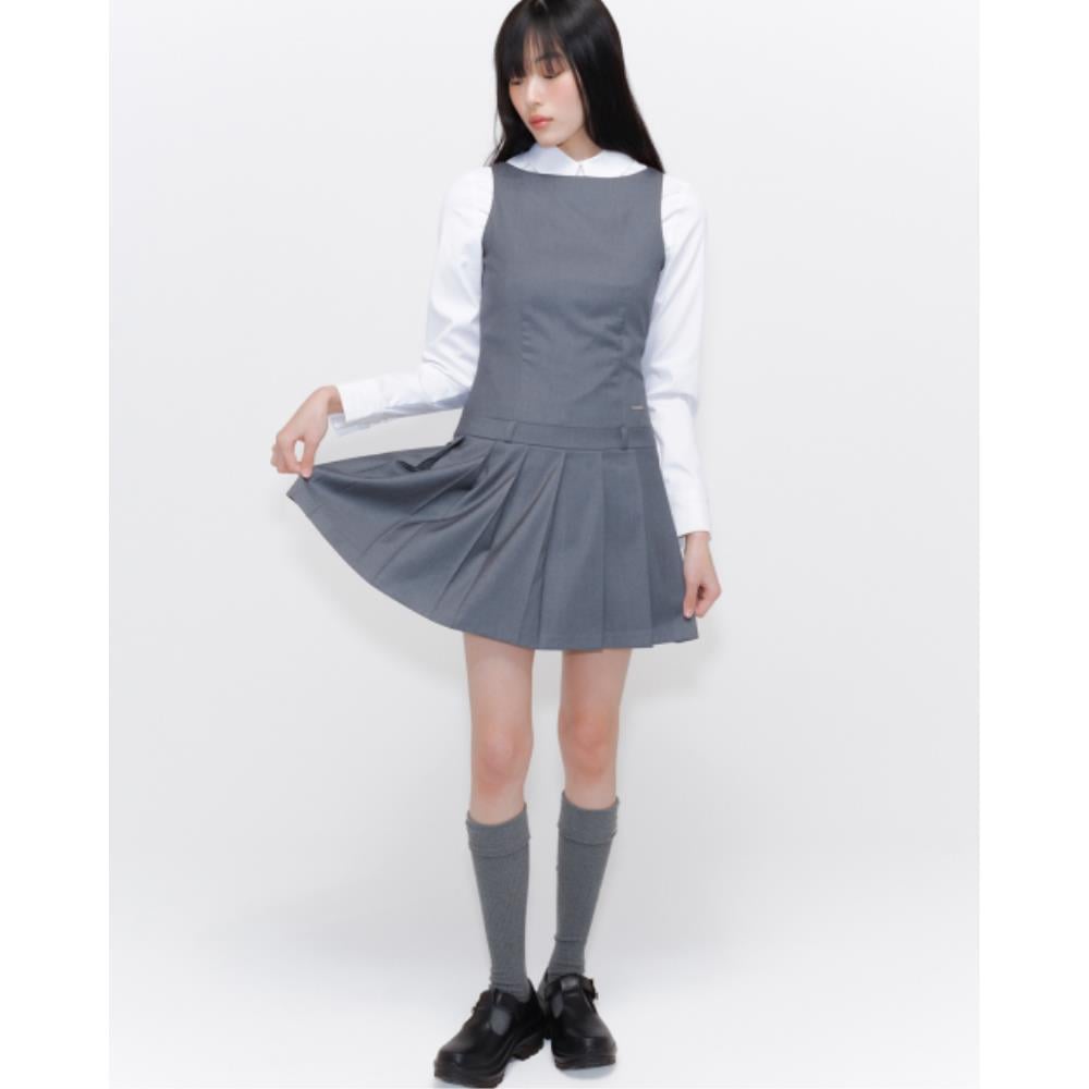 MISEKI SEOUL Pleats one piece CHARCOAL MSK251OP02CH