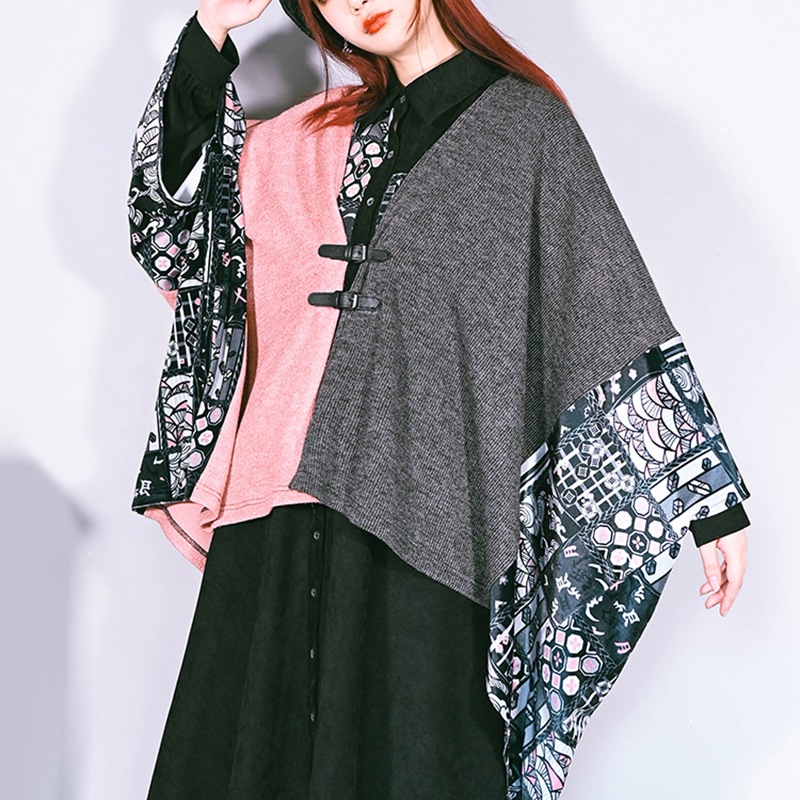 【極美品】ワイズ ビッグシルエット ポンチョ コート カーディガン 極美品】ワイズ ビッグシルエット ポンチョ コート カーディガン