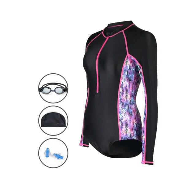 [4種セット] 女性用室内水着 ワンピース水着 反全身 BEF-Q105K