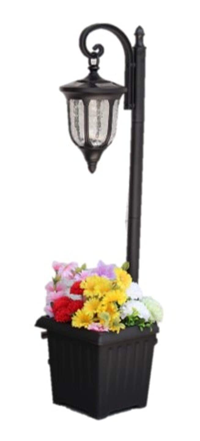 送料無料 リビングアウト(Living Out) 花が植えられるプランターライト ABS