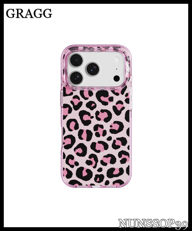 GRAGG MAGSAFE LAYERS FRAME CASE CLEAR PINK - STRUCTURED LE