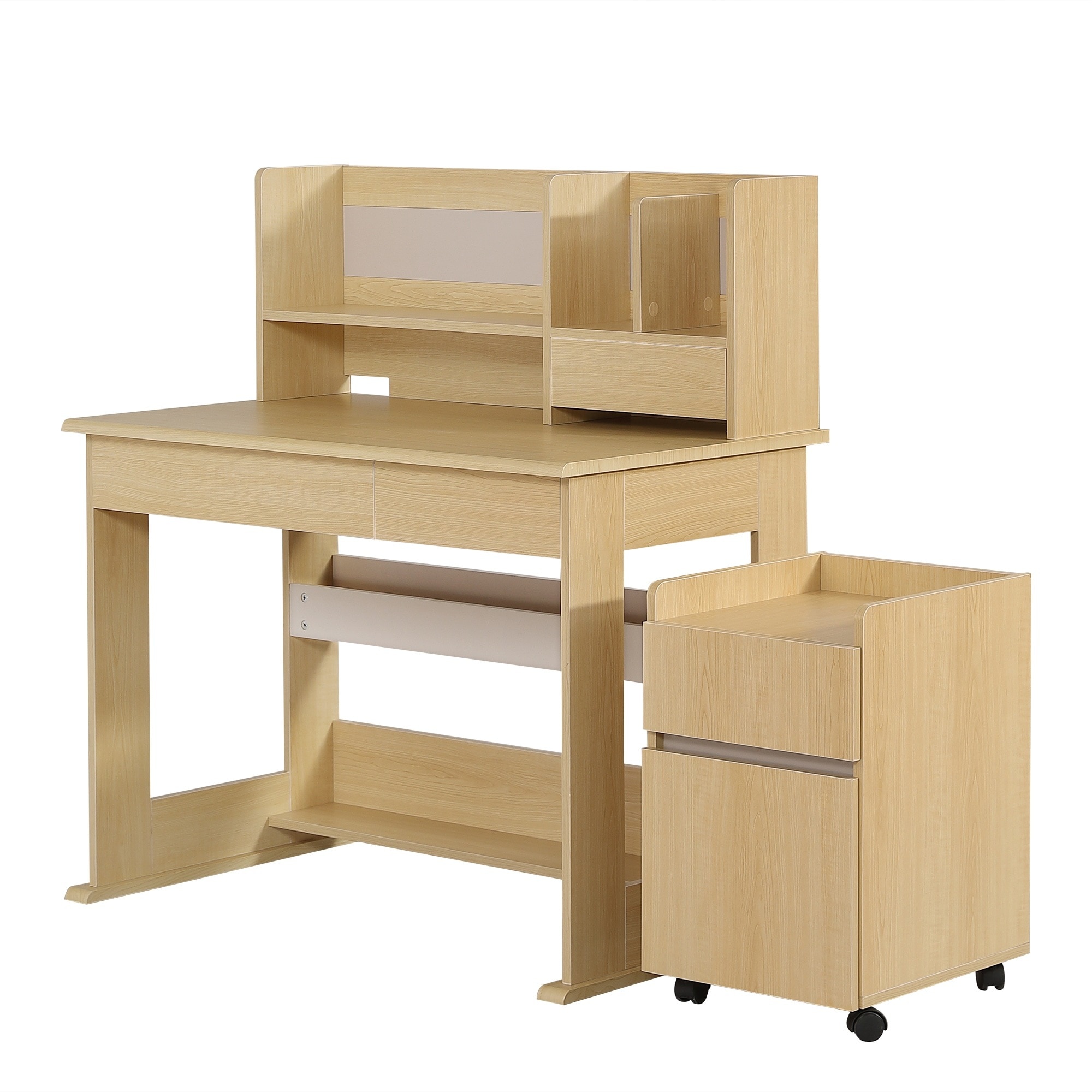 1774【デスクのみ・いすなし】学習机 ジュニア学習デスク 勉強机 勉強デスク コンパクト ワゴン リビングデスク パソコンデスク 机 子ども 木製 ブックシェルフ付き 木製 机 子ども 子供 子供部