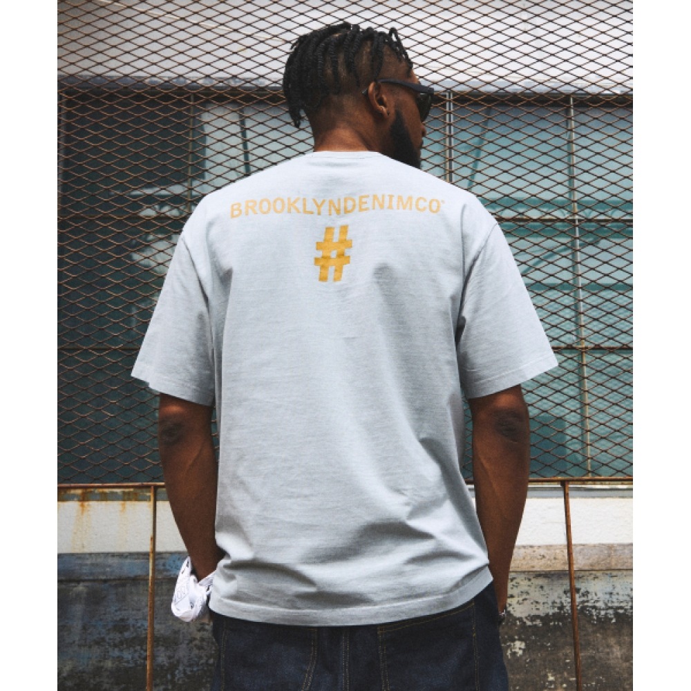 BEENTRILL [BEENTRILL X BROOKLYNDENIM] ピグダイドコンフォートフィット半袖Tシャツ (グレー)