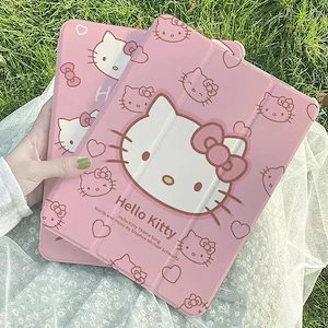 福袋2025iPad ケース Hello Kitty iPad Air 2021ケース Air 4シリコーン保護ケース iPad Pro用ミニ6 10.2インチアンチドロップソフト