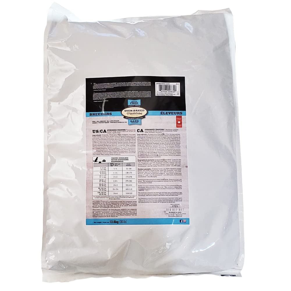 OvenBakedTradition 全年齢用 穀物不使用 総合栄養食 犬 ドッグフード オーブンベークドグレインフリー フィッシュ 大粒 13.6 茶色