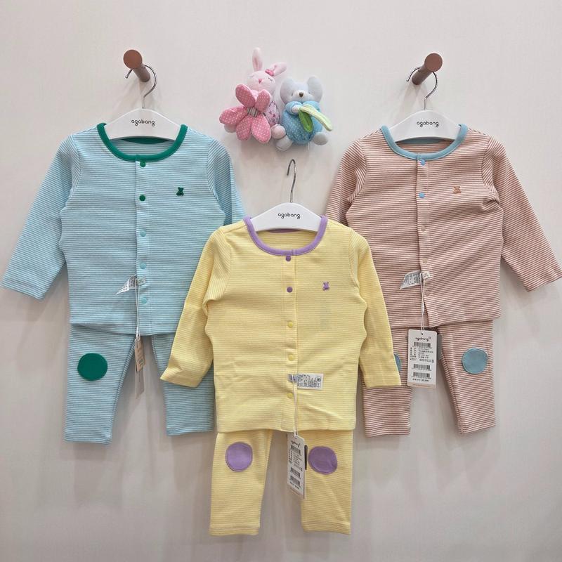 プーディスリムオープン肌着(ベージュイエローブルー) 01T117607_GN