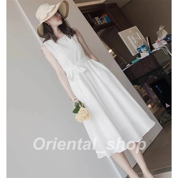 ノースリーブワンピース レディース レース シフォン 半袖 白 きれいめ ロングワンピース 夏