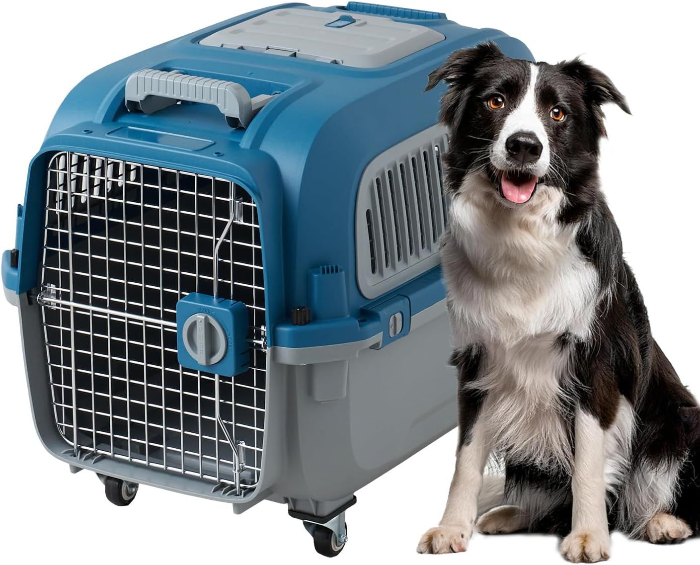 ペットケンネル ファーストクラス ハンドルキャリー L70 【外寸】幅53.5×奥71×高50.5cm 重量(約):6.4kg キャリー 犬 猫 ペットキャリー ゲージ ハードキャリー クレート 取っ