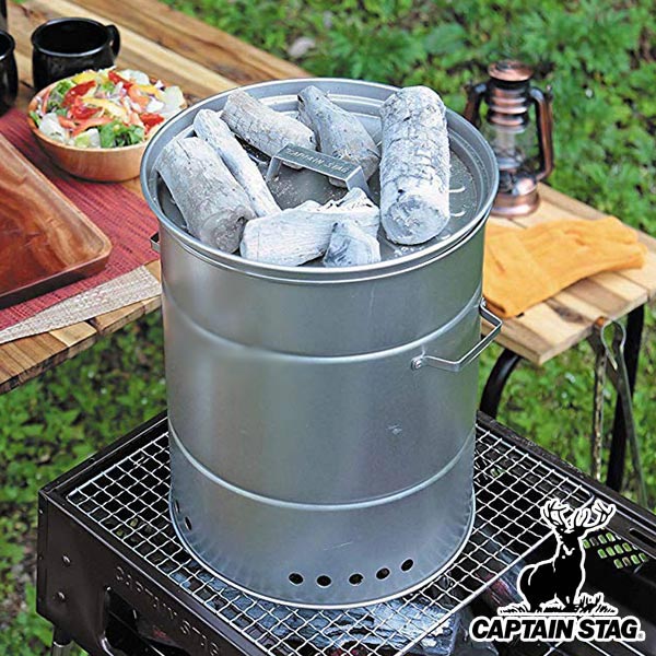 燻製器 ビア缶チキンスモーカー キャプテンスタッグ CAPTAIN STAG （ スモーカー 燻製