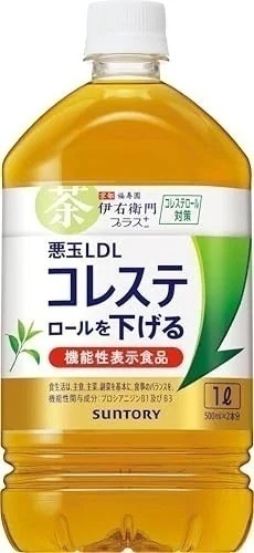 [機能性表示食品] サントリー 伊右衛門 プラス コレステロール対策 1L ×12本 4,745円