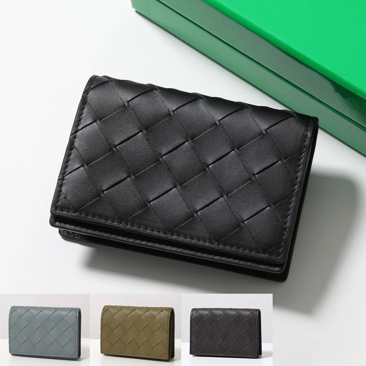 BOTTEGA VENETA ボッテガヴェネタ カードケース 605720 VCPQ3 メンズ レディース イントレチャート レザー 定期入れ カラー7色 605720VCPQ38803