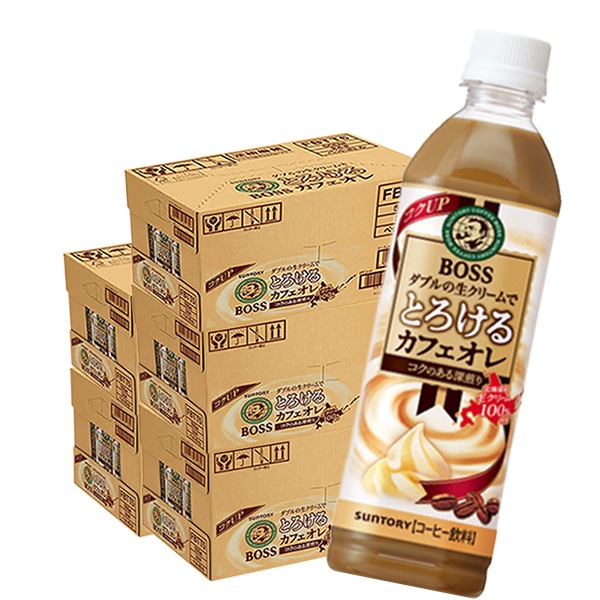 ボス　とろけるカフェオレ BOSS カフェオレ コーヒー 500ml 120本入り サントリー