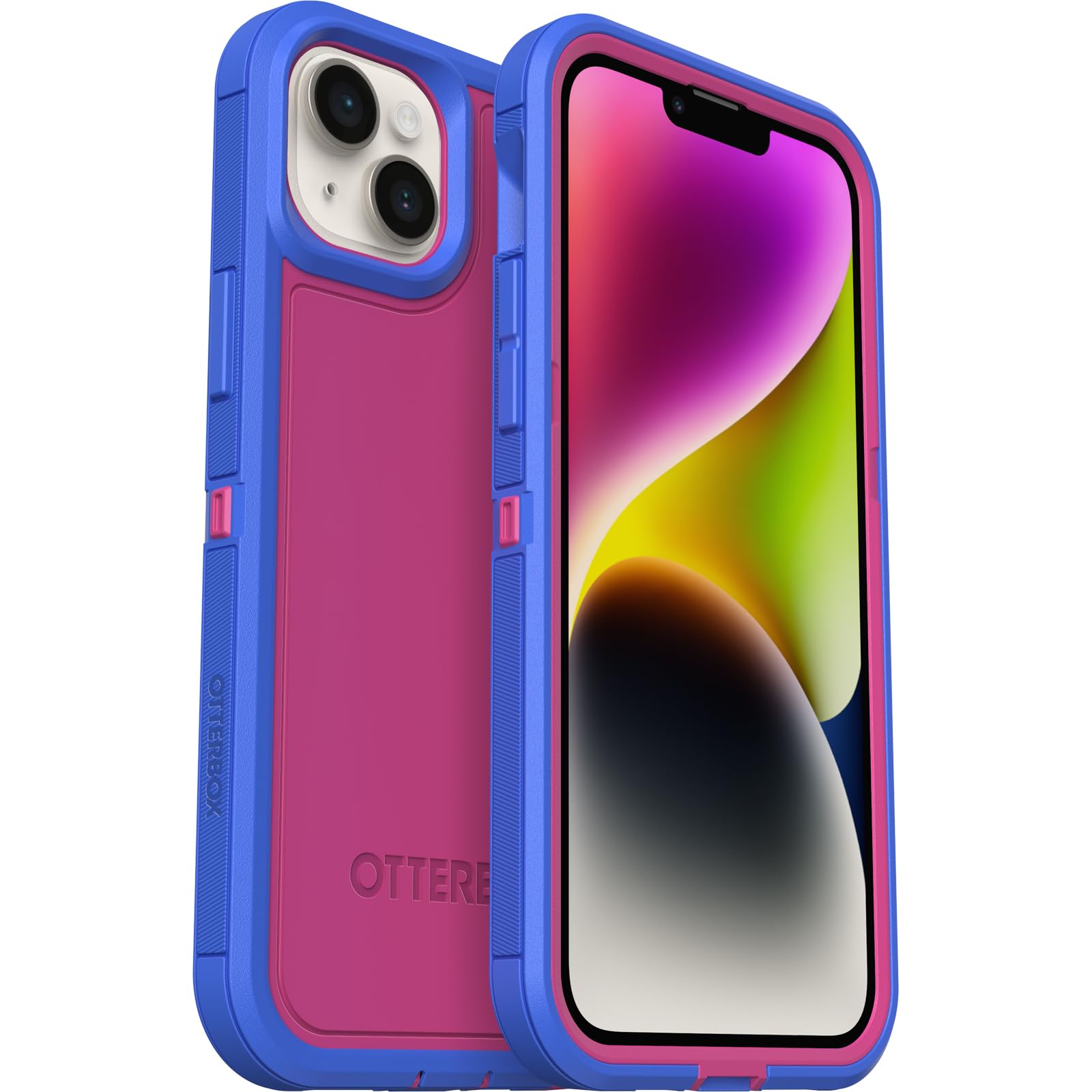 【OtterBox】全米No1ブランド 軍事規格の7倍の強度 iPhone 14 Plus用 耐衝撃 衝撃吸収 米軍MIL規格 ケース Defender XT ブルーミングロータス 【国内正規品】