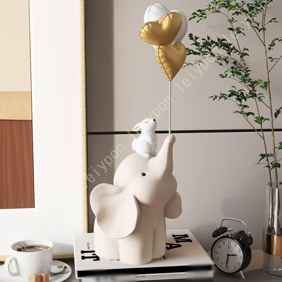 象グッズ 雑貨 象置物玄関大きいサイズ オーナメント 象のオブジェ おしゃれ エレファント 癒される ディスプレイ 部屋 事務室 リビング デコレーション