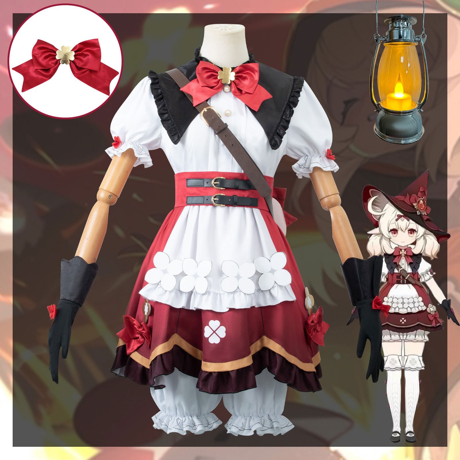 マンパシオン酸ゲンシンインパクトウィッチケリ新しいqi Huaxing Candle Cos Cost Womens s Clostion Costh Cosplay Game