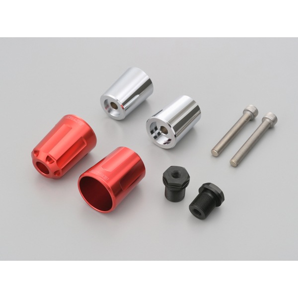 D17253 ヘビーウエイトバーエンド(リボルバー)KAWASAKI レッド M17