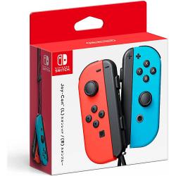【新品/在庫あり】[ニンテンドースイッチ 周辺機器] 任天堂純正 JOY-Con(L)ネオンレッド/(R)ネオンブルー [HAC-A-JAEAA]