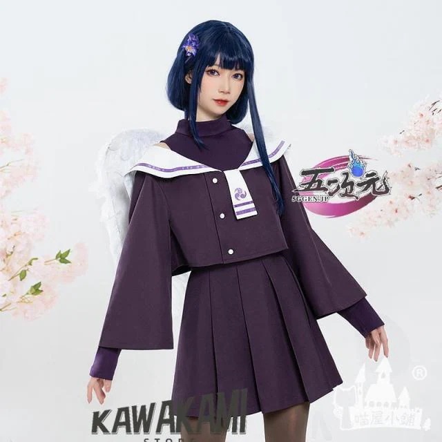 猫屋小舗　原神　コスプレ　雷電将軍　派生服　同人服　セーラー服　衣装　ウィッグ　追加可