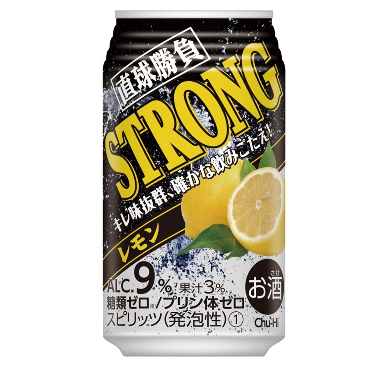 チューハイ サワー 合同 直球勝負 ストロングレモン 350ml 24缶入 4ケース (96本)